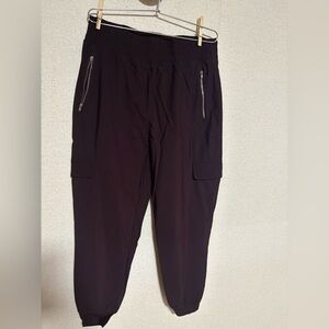 Women's Eggplant Sleektech Joggers with Zippered Pockets